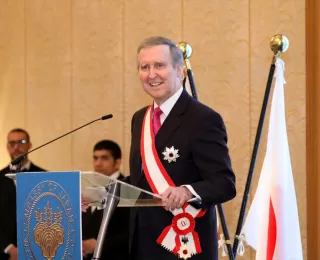 Secretary William Cohen received the Grand Cordon of the Order of the Rising Sun from the Government of Japan.