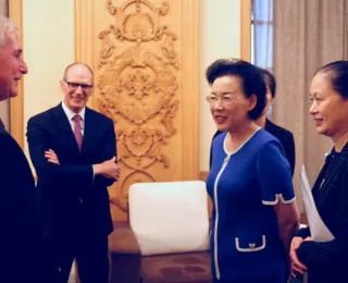 William Zarit and Joseph Benkert meeting with the Vice Chairwoman of the State Owned Assets Supervision and Administration Commission of China, Madame Huang Danhua.