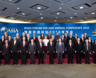 Secretary William Cohen attends the 2016 Boao Forum for Asia in Hainan, China.